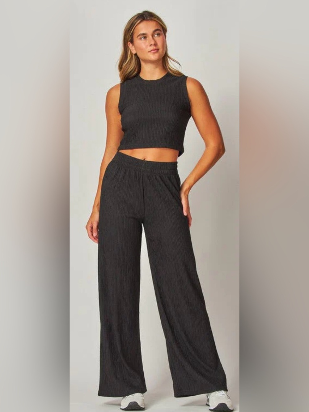 Love Poem Crinkle Textured Set Black